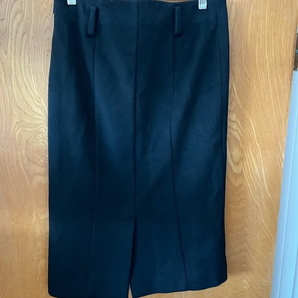 Fendi black cashmere blend pencil skirt EU40 US8